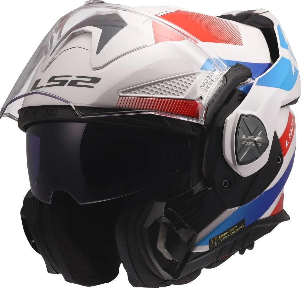 LS2 FF901 ADVANT X NOVA Helmet - White Blue Red, L