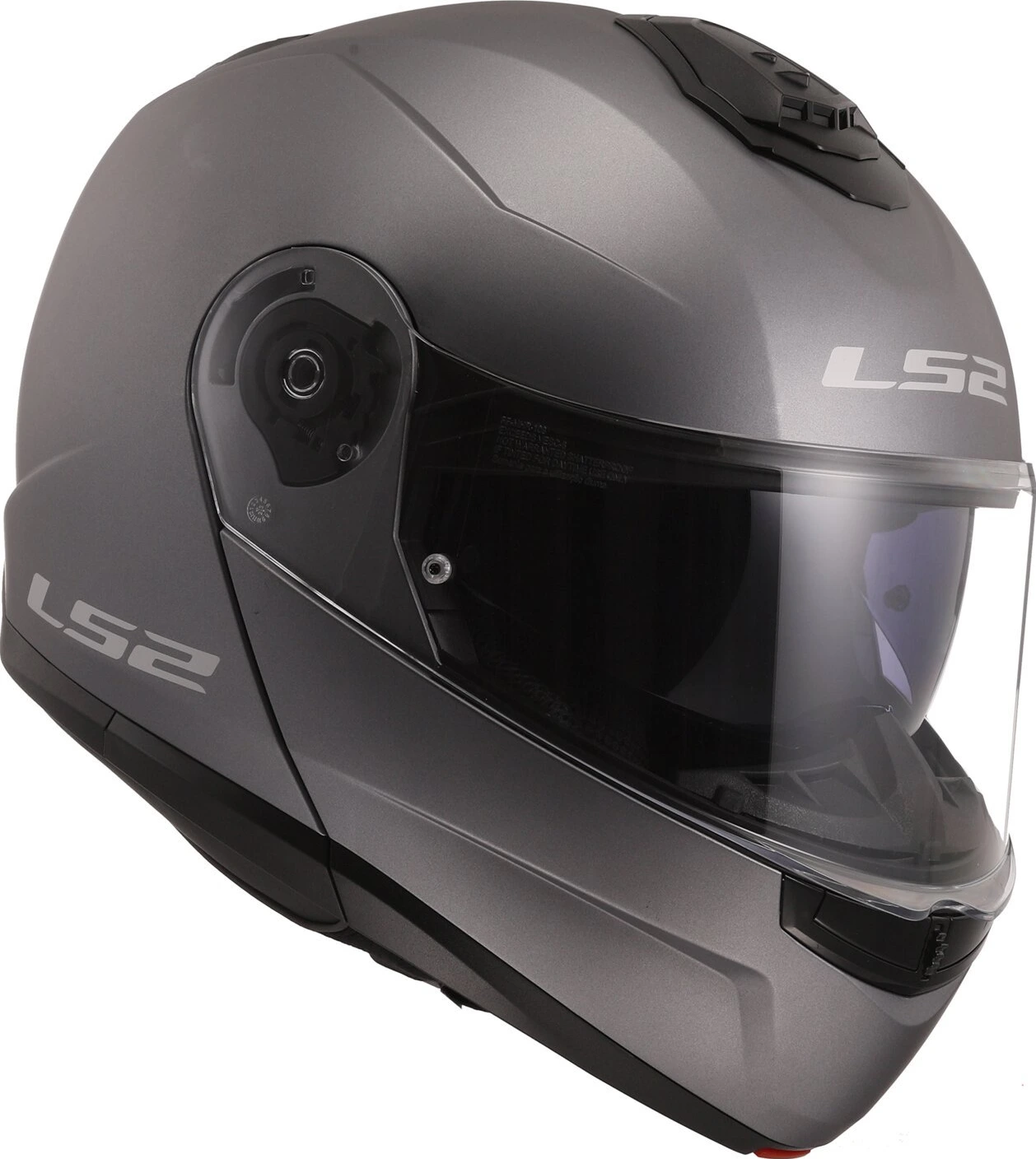 LS2 Strobe II helmet, titanium, M, matt