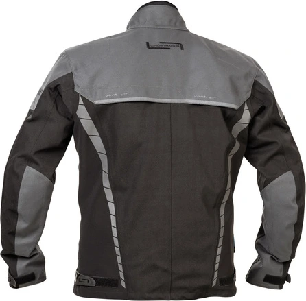Lindstrands textile jacket Bydalen Black/steel grey, 46