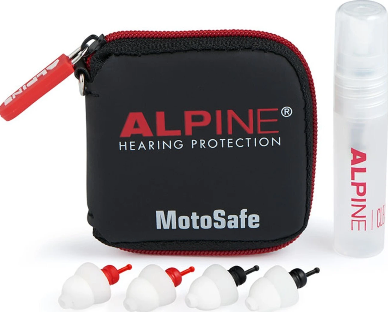 Alpine MotoSafe Pro Earplugs with mini grip