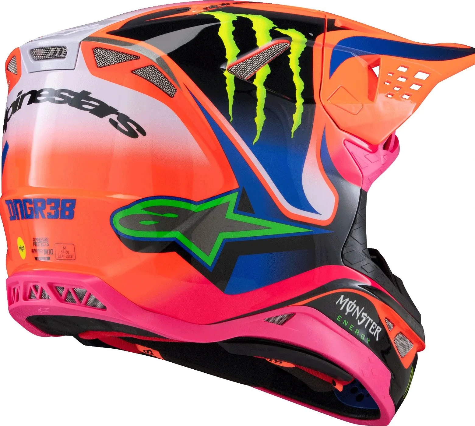 HELMET S-M10 DEEGAN OR/PU/PK XS