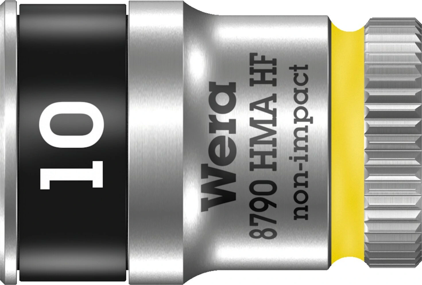 Wera Zyklop 1/4" socket with holding function - Metric 10.0, Blue, 10 mm, Chrome