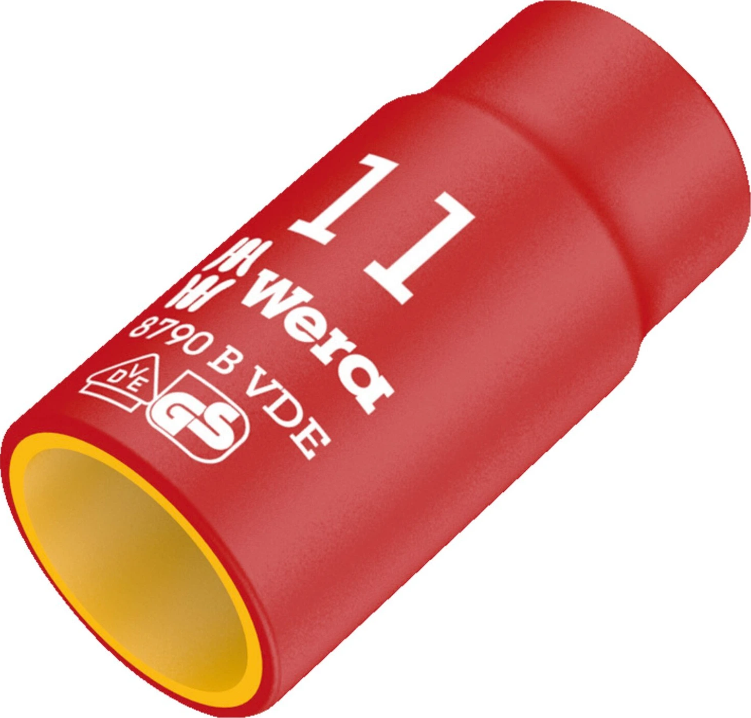 Wera Zyklop drive sockets 3/8" VDE 8790B, Red, 11 mm