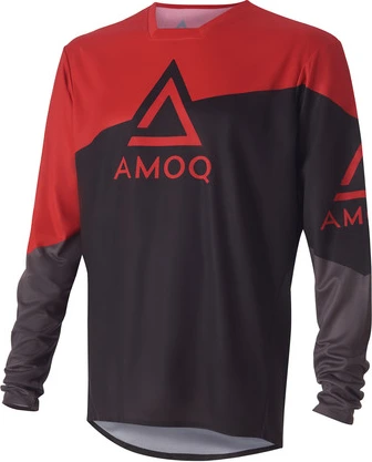 AMOQ Ascent Strive Jersey Black/Red, M
