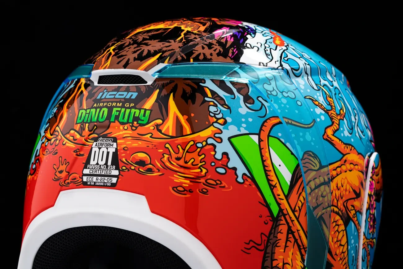 HELMET AIRFORM DINO FURY BLUE SM