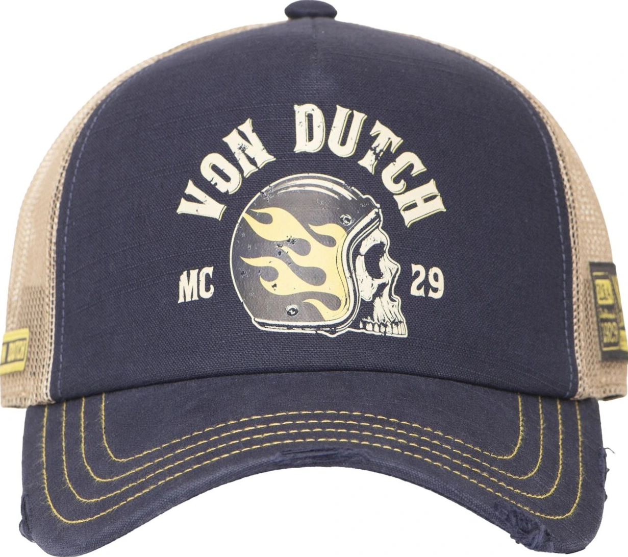 Von Dutch Trucker crew cap helmet, skull Black