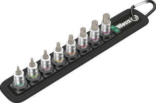 Wera socket belt with 1/4" drive Hex sockets - Metric