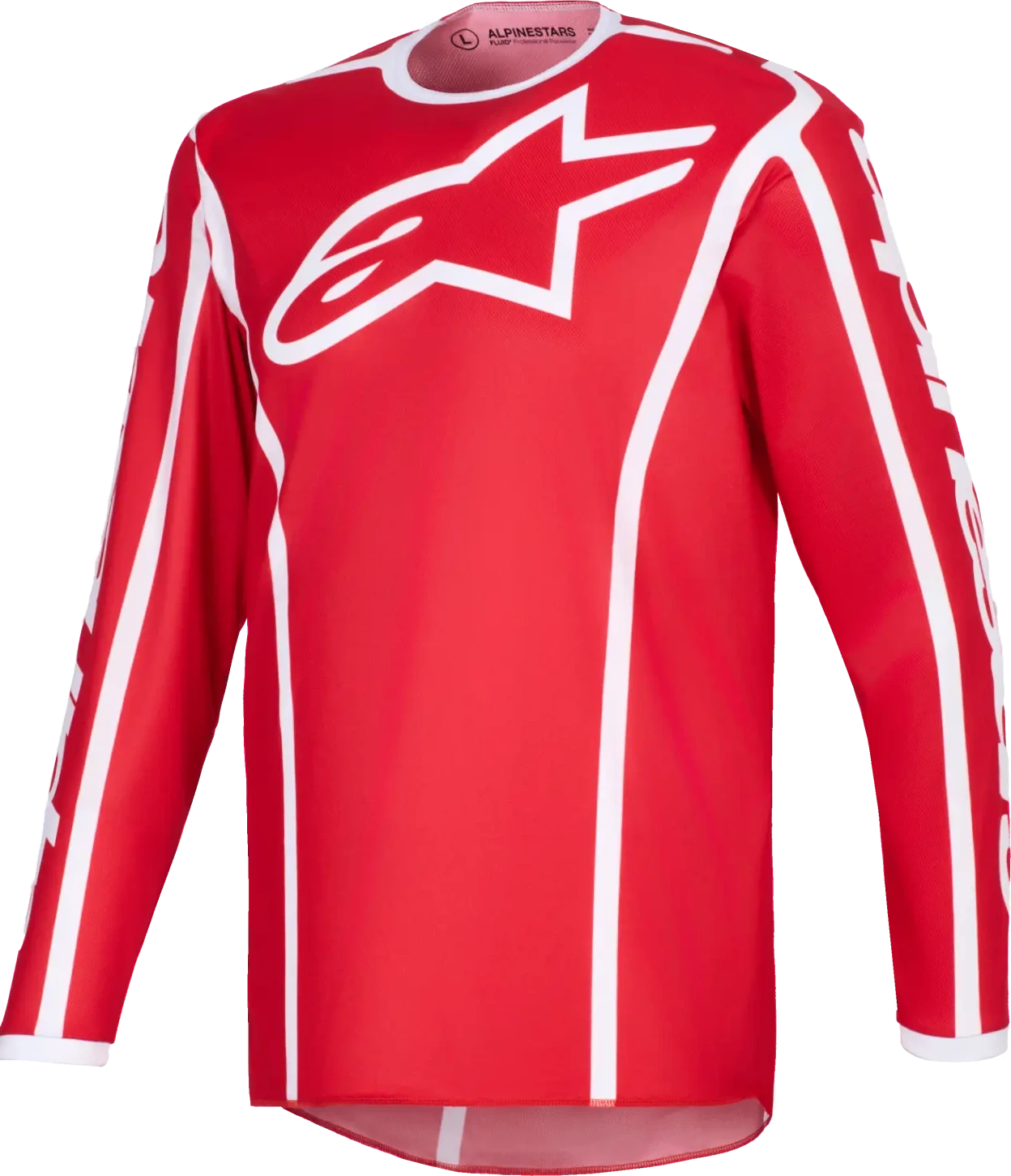 JERSEY FLUID APEX RED/WHITE S