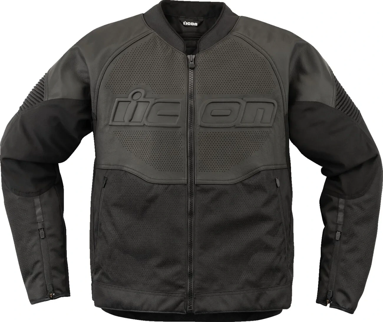 JACKET OVERLORD3 LEATHER BLACK SM