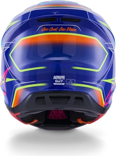 Alpinestars Helmet S-M7 Cast Blue/Pink/Fluo Yellow, XS
