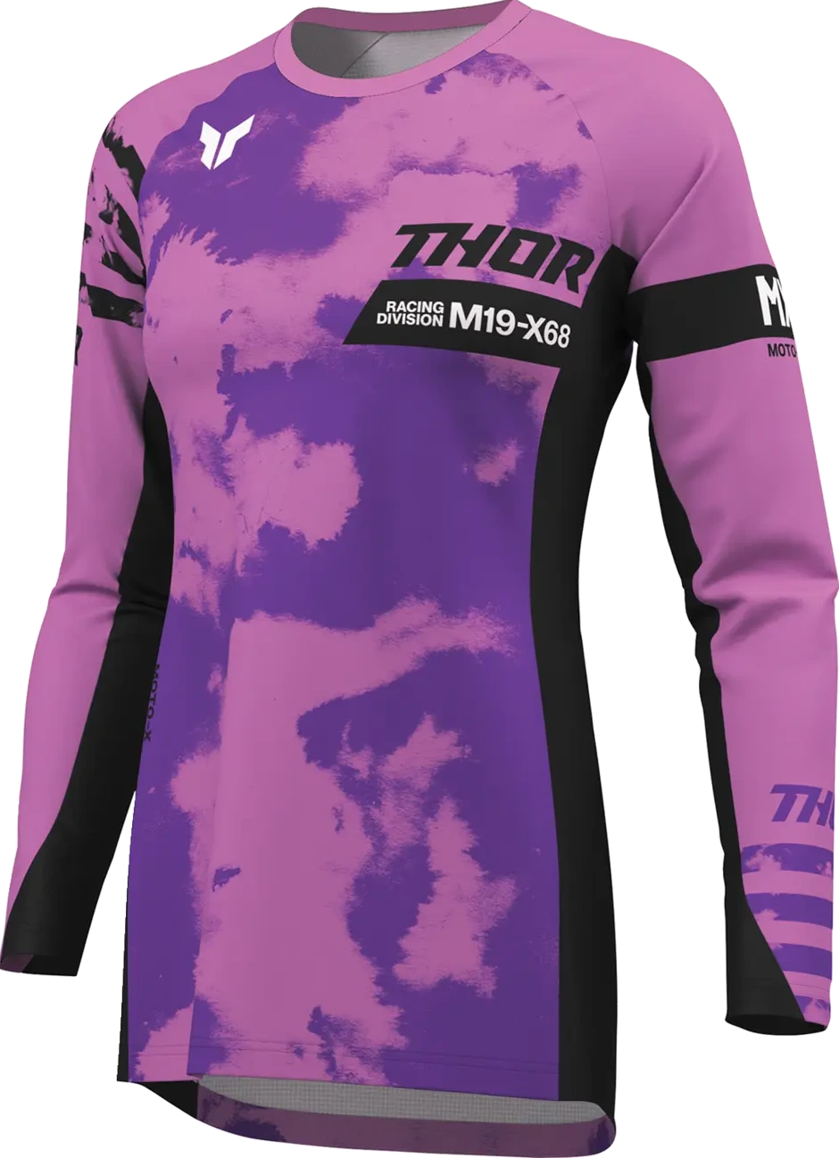 JERSEY WMN LAUNCHMODE BLEACH BLK/ORC XS