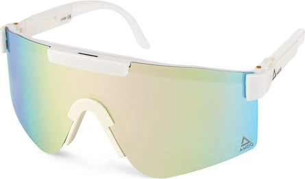 AMOQ Comet Sunglasses White - Pink Mirror