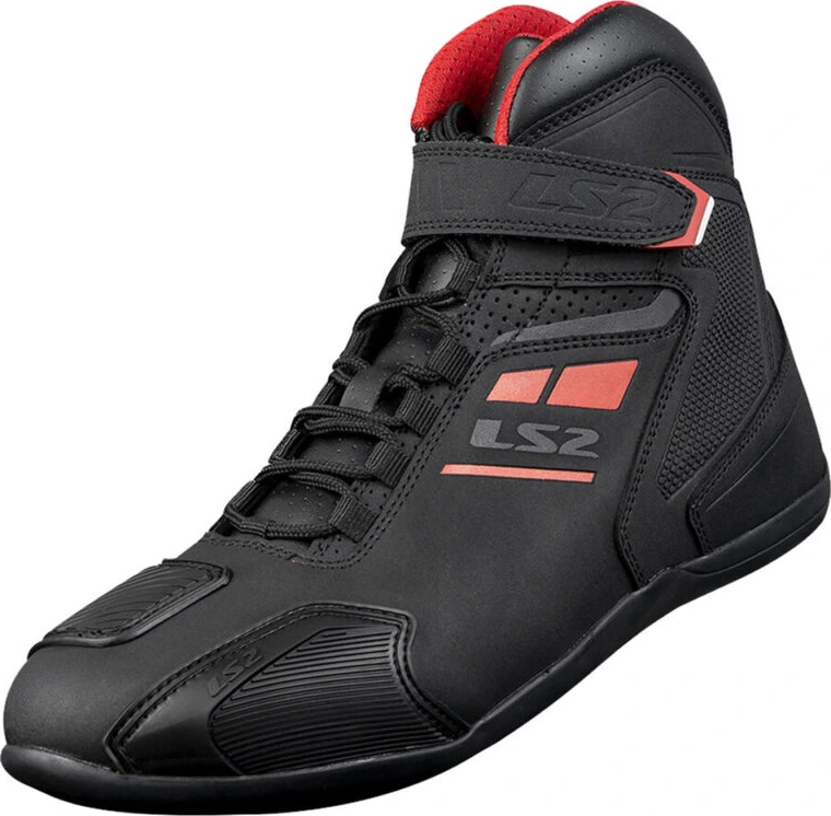 LS2 Garra Man Boots - 46, Black Red