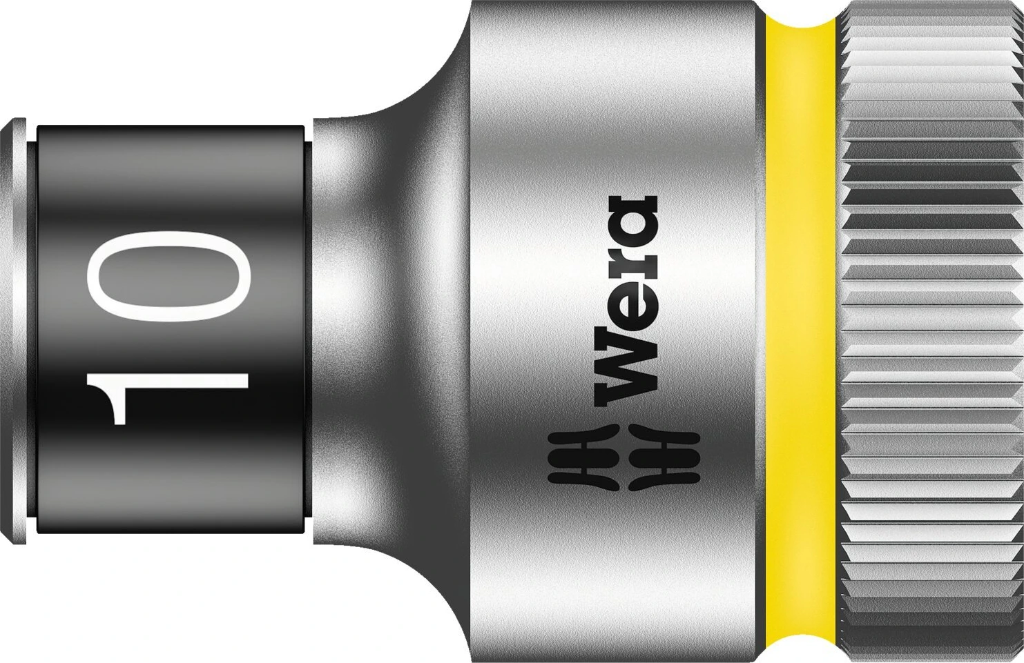 Wera Zyklop 1/2" socket with holding function - Metric 10.0, 10 mm, Chrome