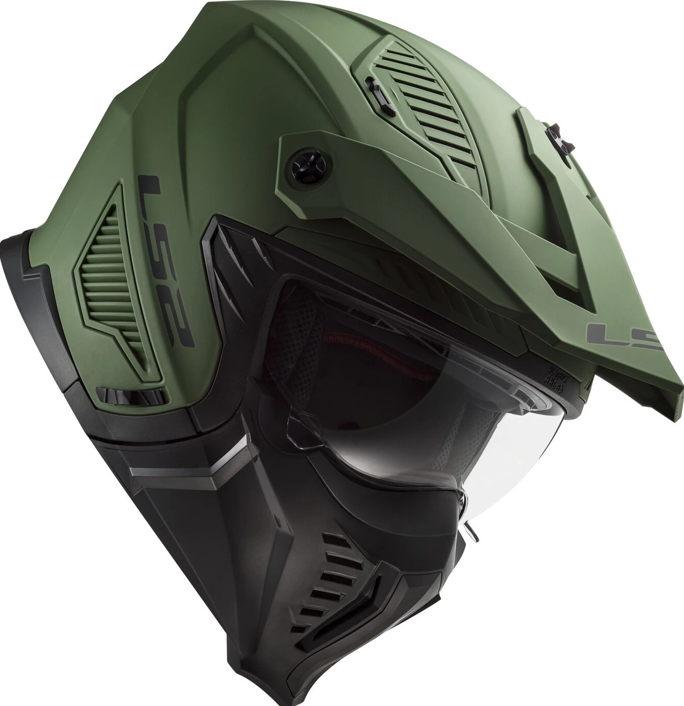 LS2 Drifter Solid helmet matt military green, S, Matte
