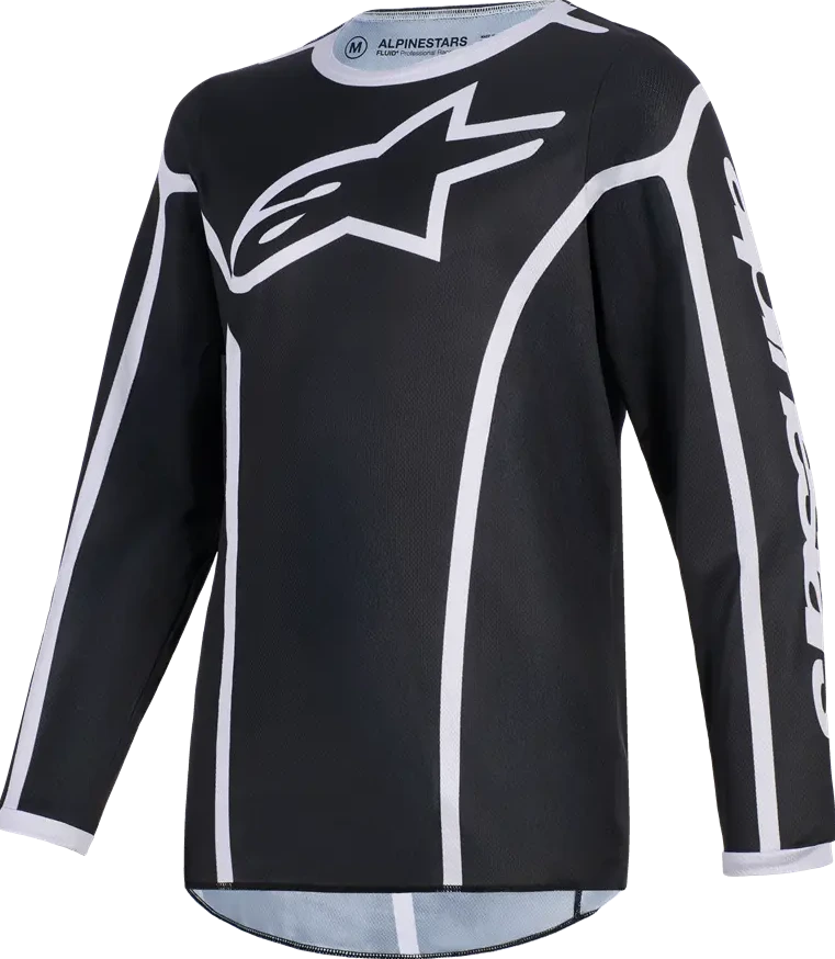 JERSEY YTH FLUID APEX BLACK/GRAY S