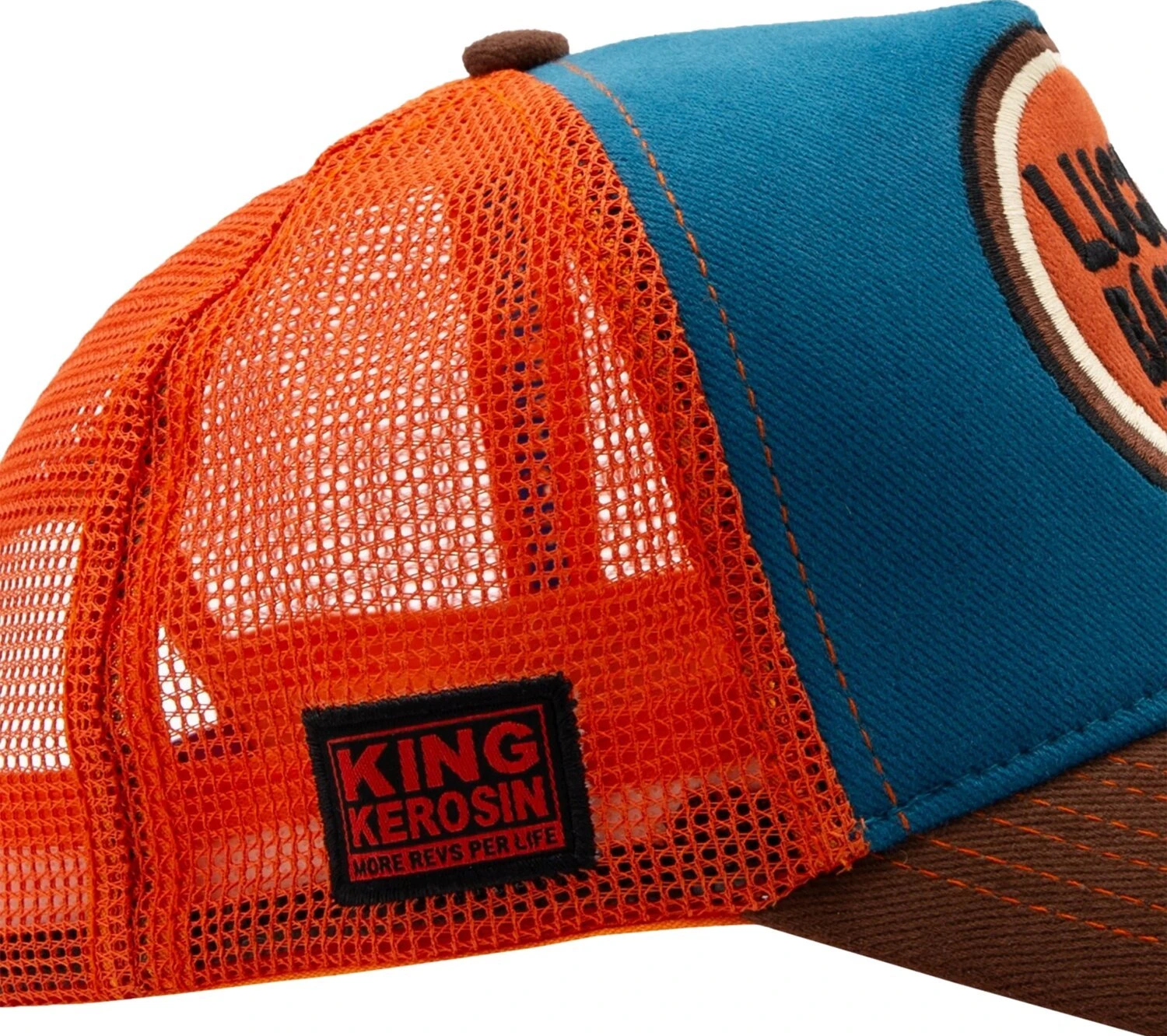 King Kerosin Lucky Bastard cap petrol, Blue
