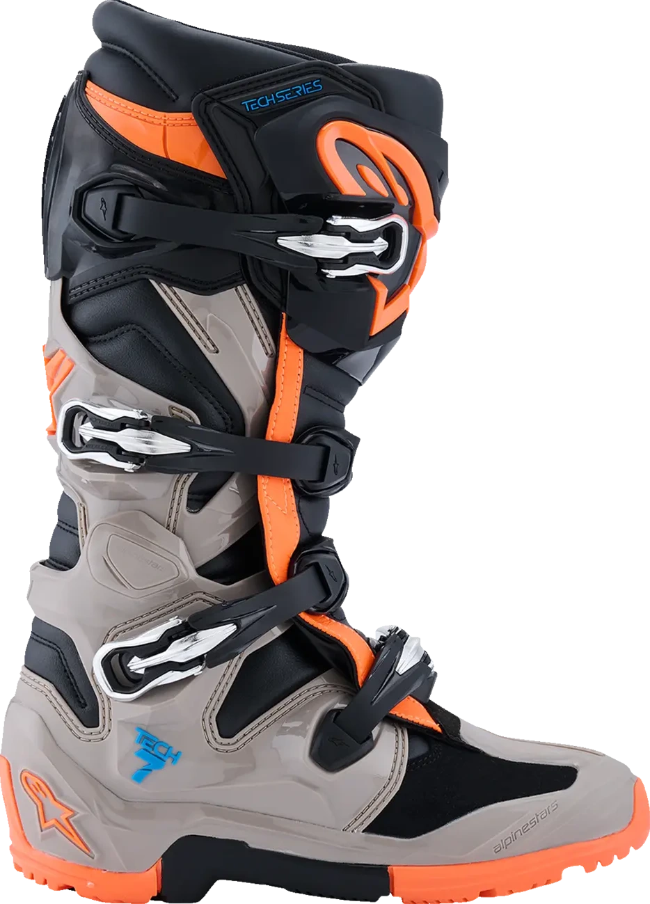 BOOT TECH 7 ENDURO BK/WRM GRY/ORG FL 7