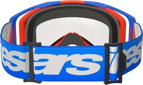 Alpinestars Goggle Vision 8 WORDMARK DUAL PANE BLUE ORANGE Clear