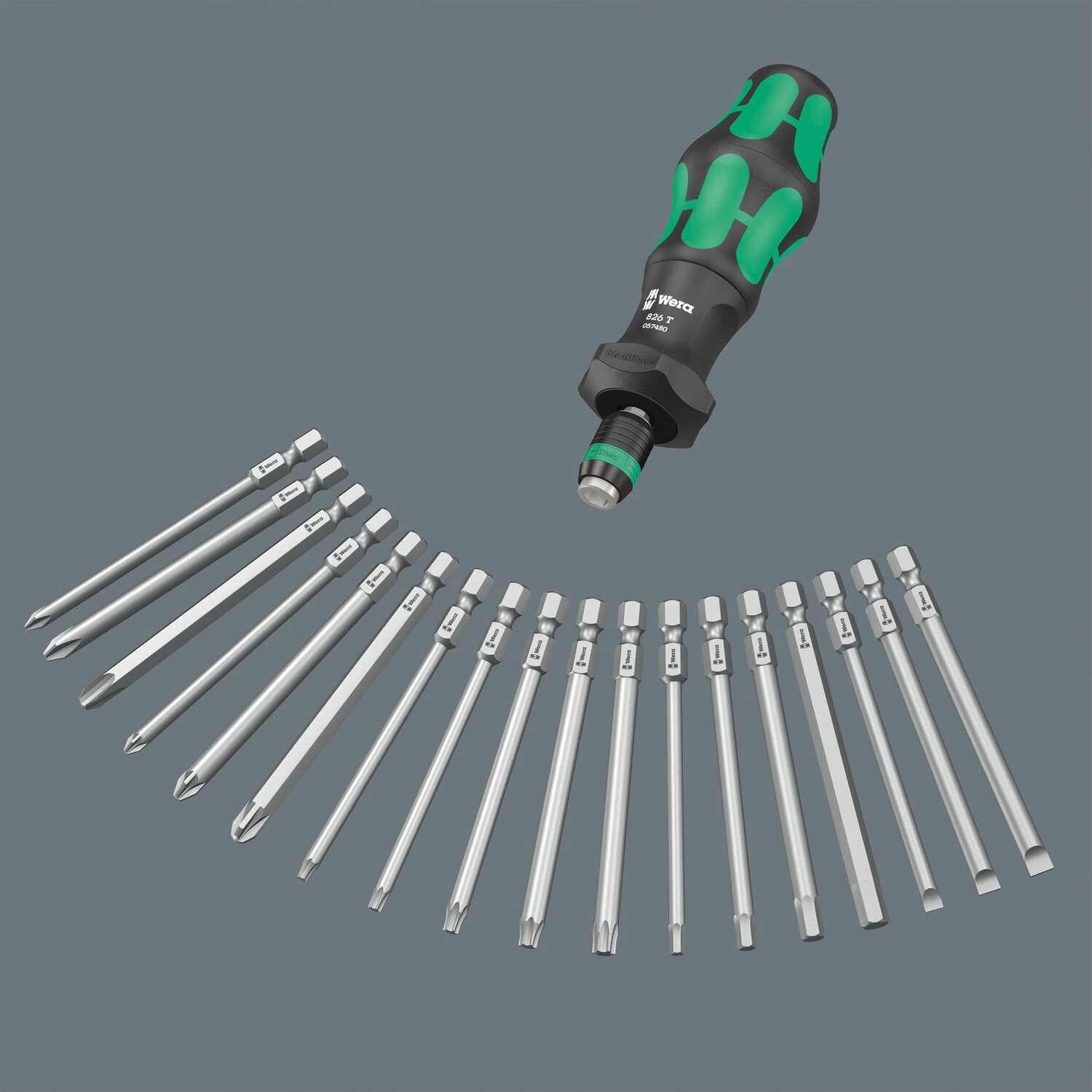 Wera, Kraftform kompakt turbo 1. 19-pc bit set
