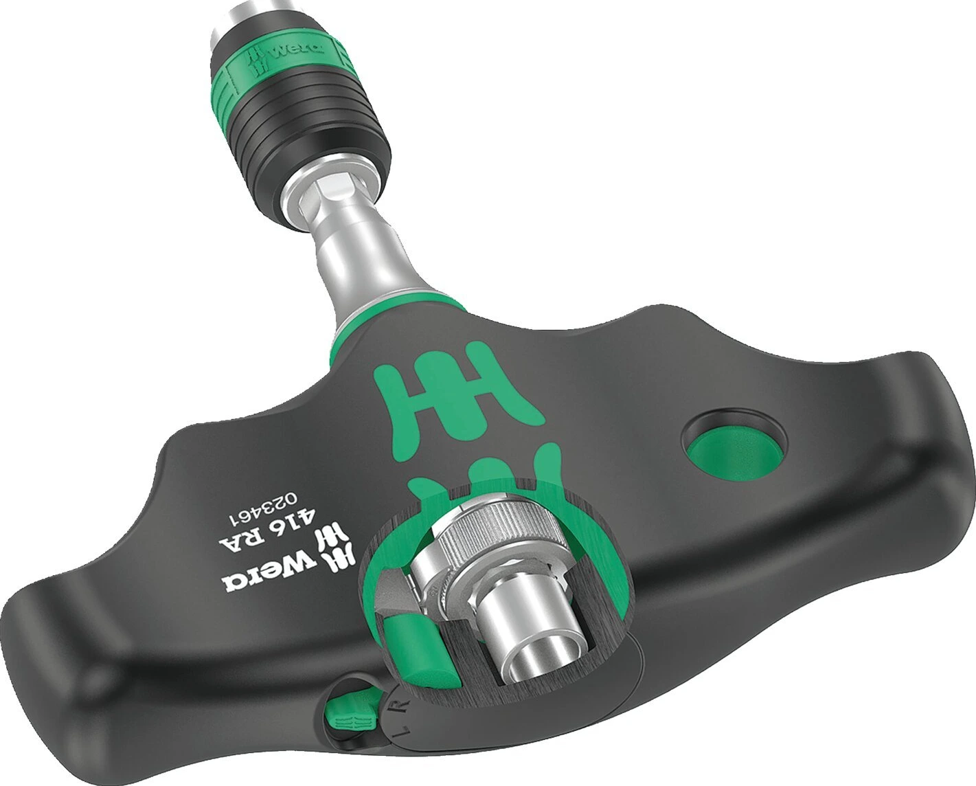 Wera, Kraftform Kompact T-handle ratchet, Black