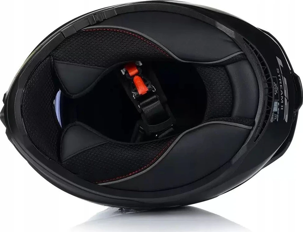 LS2 FF808 STREAM II ANGRY MONKEY helmet - S, Matt Black Red