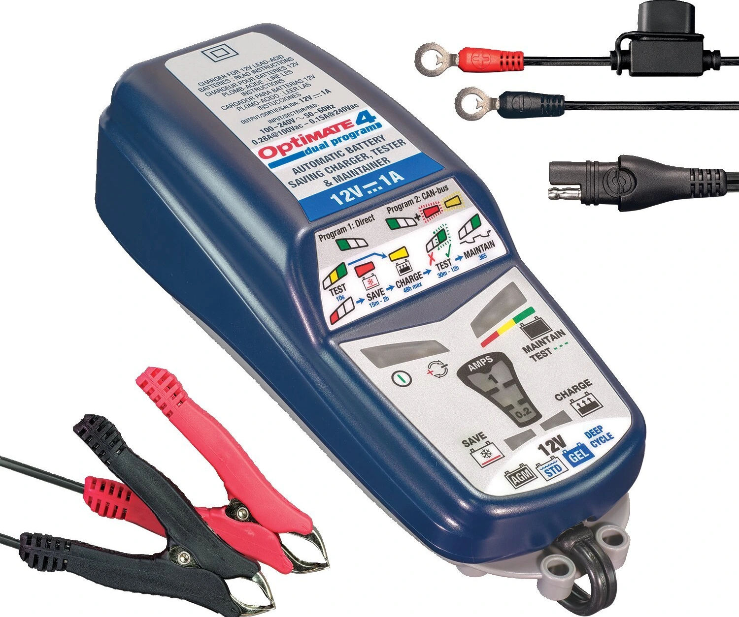 Tecmate OptiMATE, 4 dual program battery charger