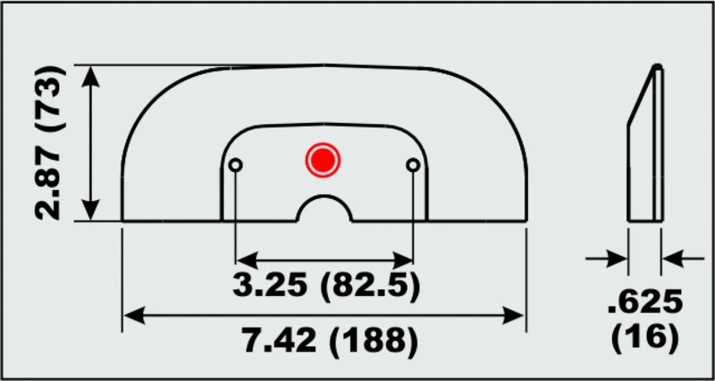 Anode alu Cavitation Plate Alpha I Gen II (1991-)