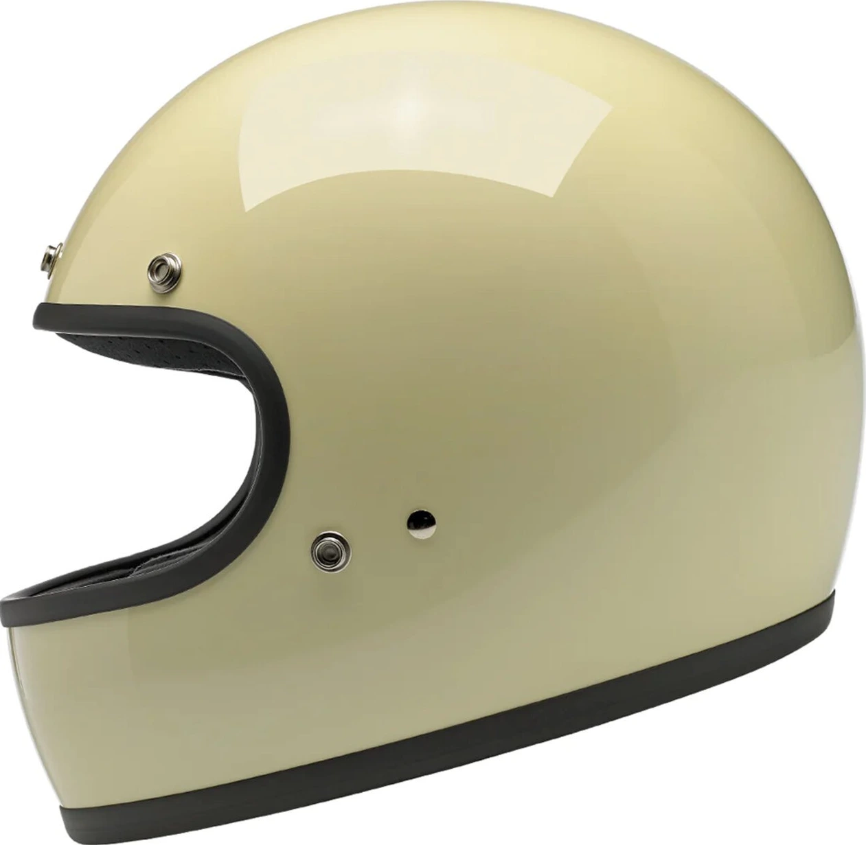 Biltwell Gringo helmet, vintage White, White, S, Gloss