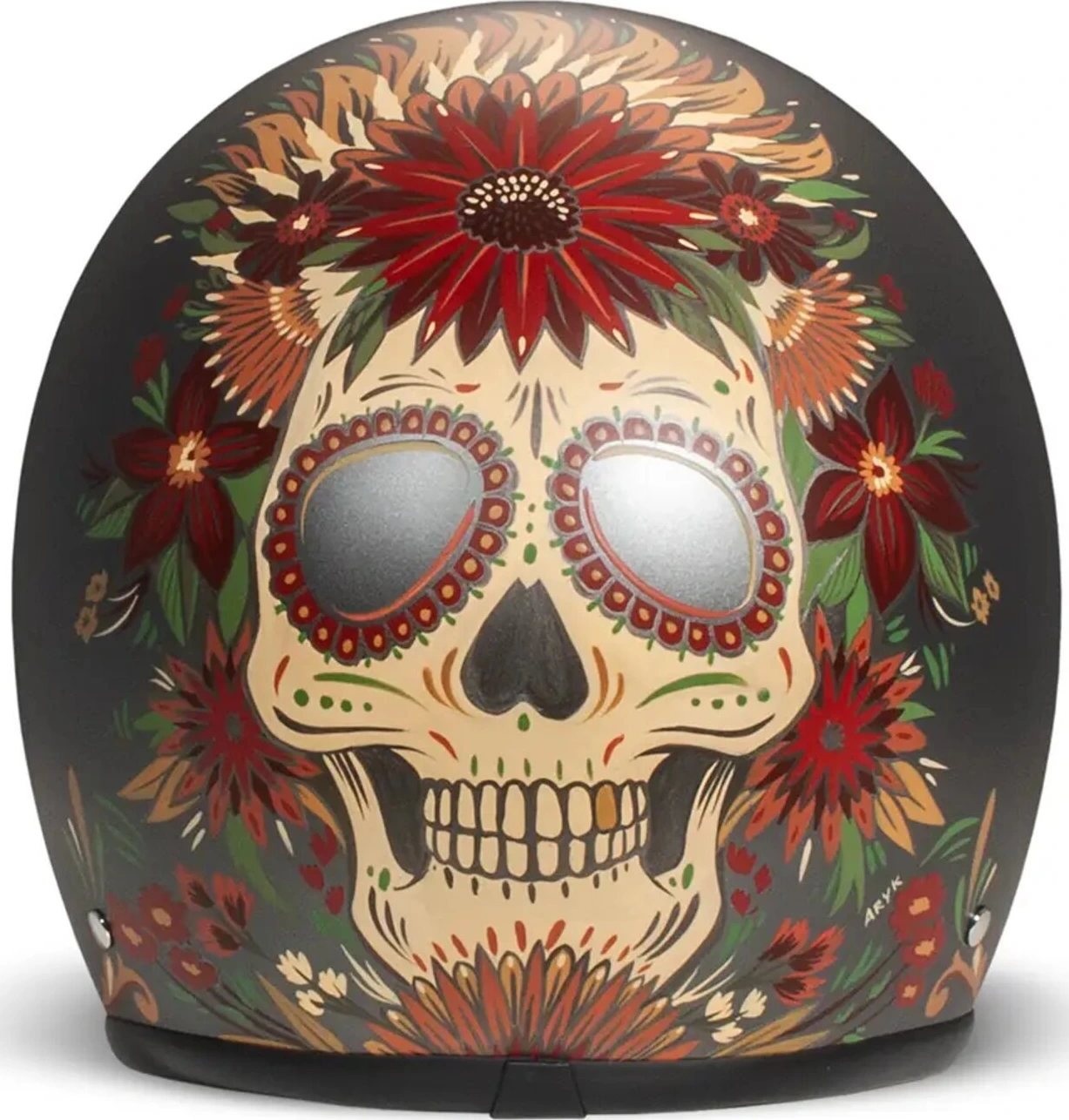 DMD Retro helmet, skull Gray, XS, Graphic