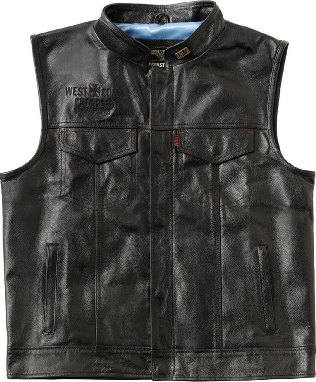 WCC x 13 1/2 Dominator leather riding vest, Black, S