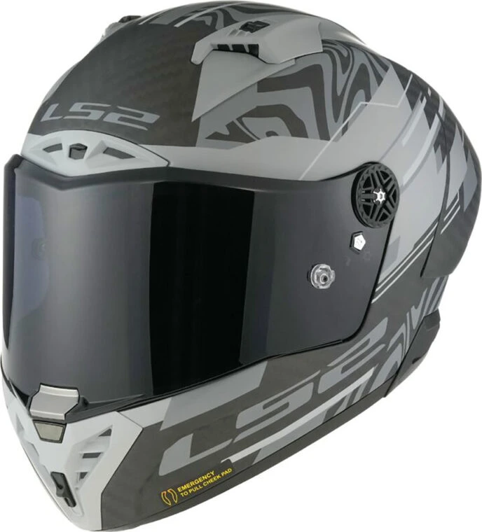 LS2 FF805 THUNDER GP AERO POLAR helmet - Matt Black, M