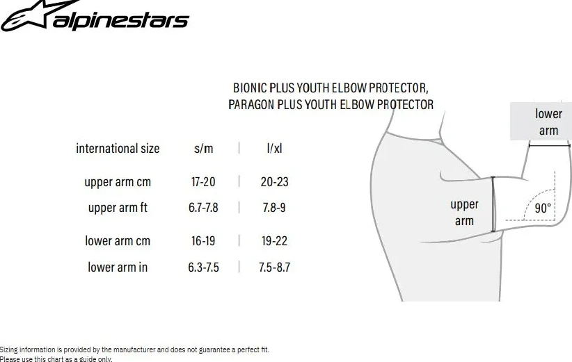 GUARD YTH ELBOW BIO+ S/M
