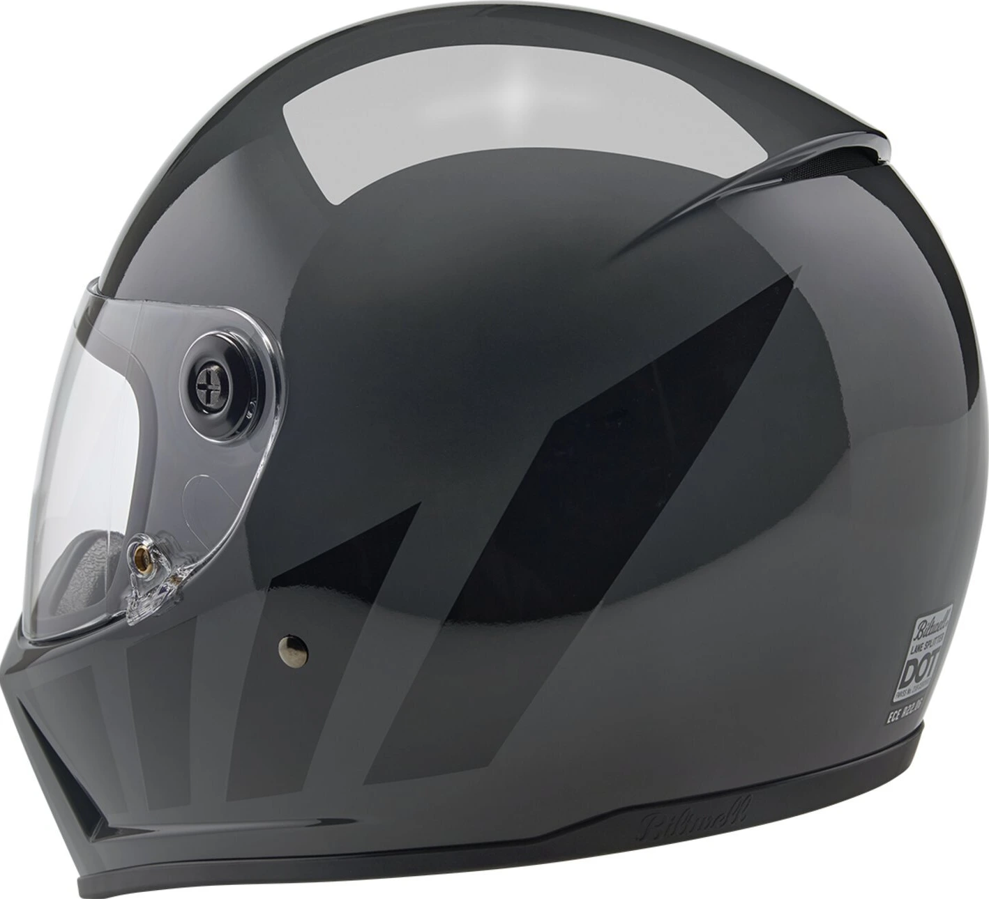 Biltwell Lane Splitter helmet, grey inertia Gray, XS, Gloss
