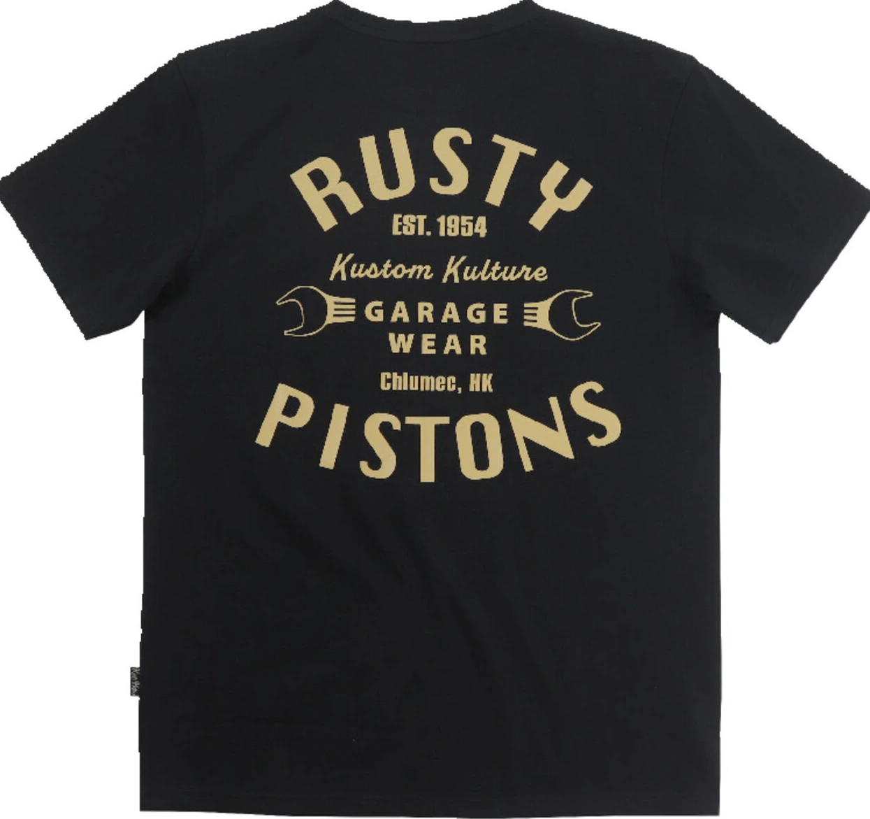 Rusty Pistons Vista t-shirt, Black, S