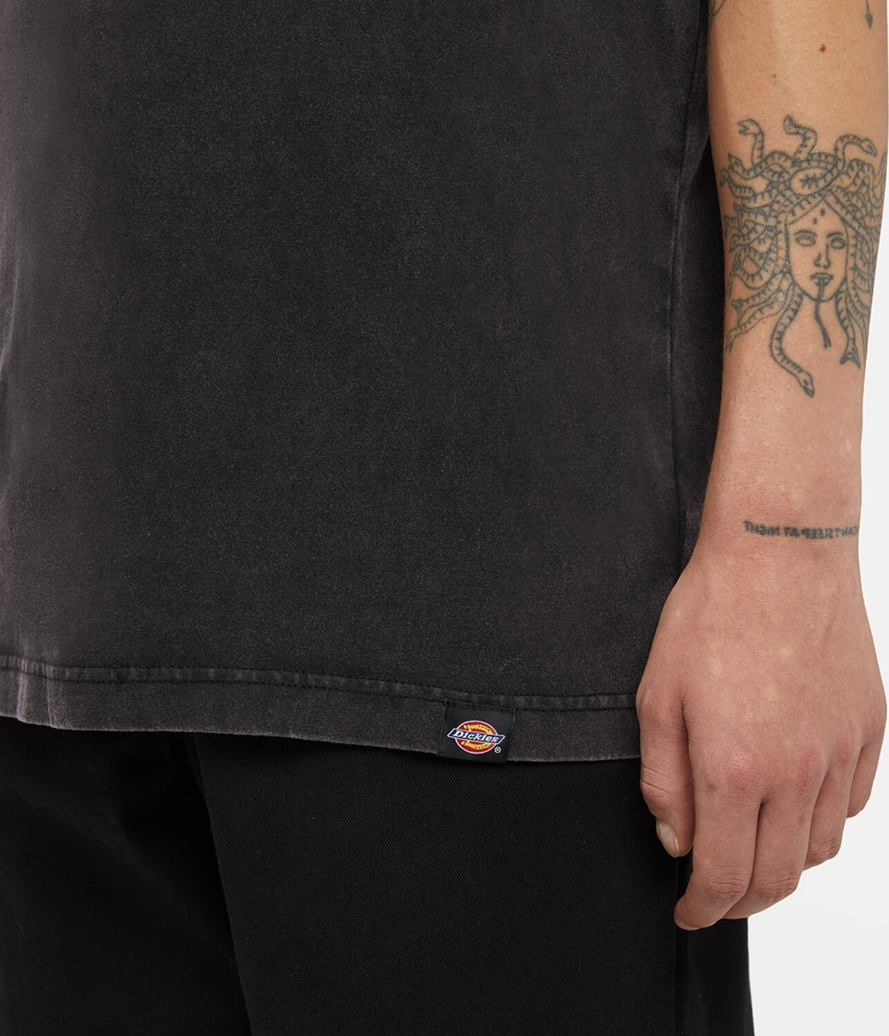 Dickies Plentywood t-shirt, acid wash, Black, M