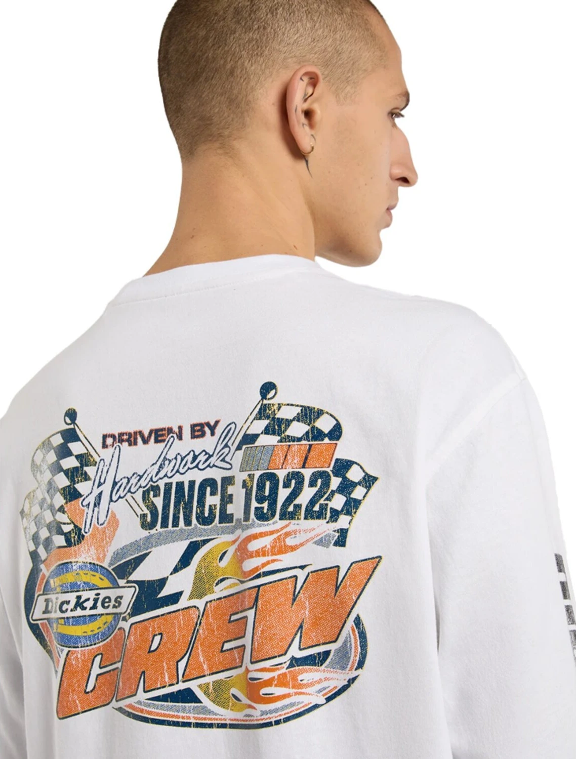 Dickies Nashport long sleeve, White, XS