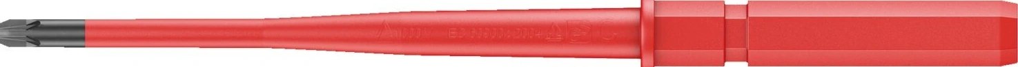 Wera compact inter-changeable screwdriver shaft Pozidriv PZ1, Black, 154 mm