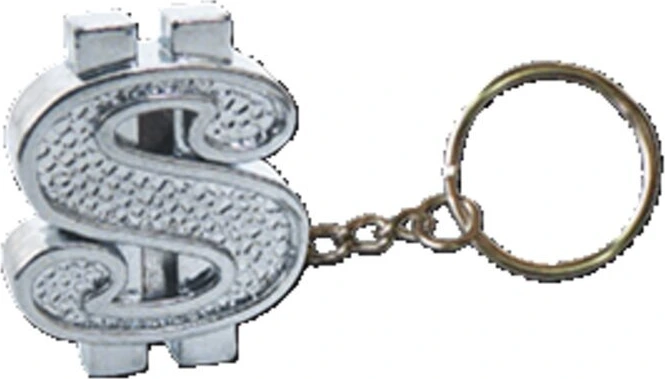 Triktopz Dollar key chain, Silver