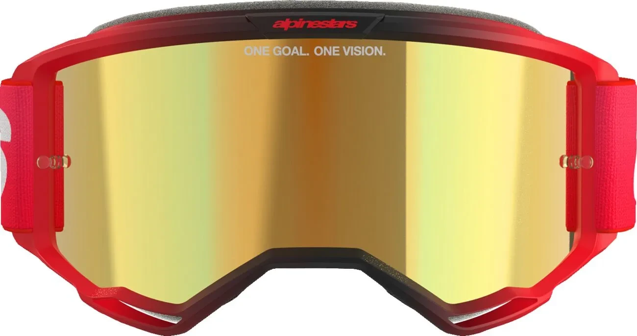 GOGGLE VISION 5 BLAZE RED MIRROR-GLD
