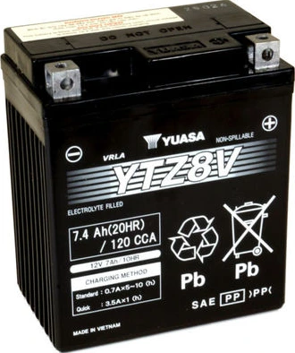 Yuasa BatteryYTZ8V (wc) tehases aktiveeritud (10)