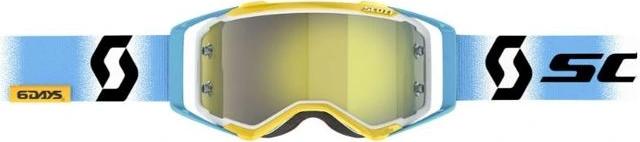 Scott Goggle Prospect 6days 2023 ARG white/blue yellow chrome works