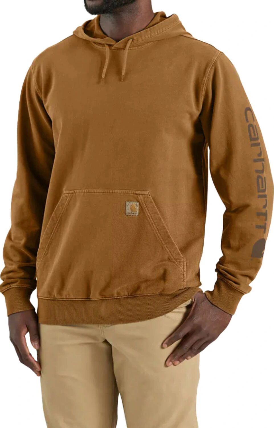 Carhartt Durham Logo hoodie, carhartt brown, 2XL