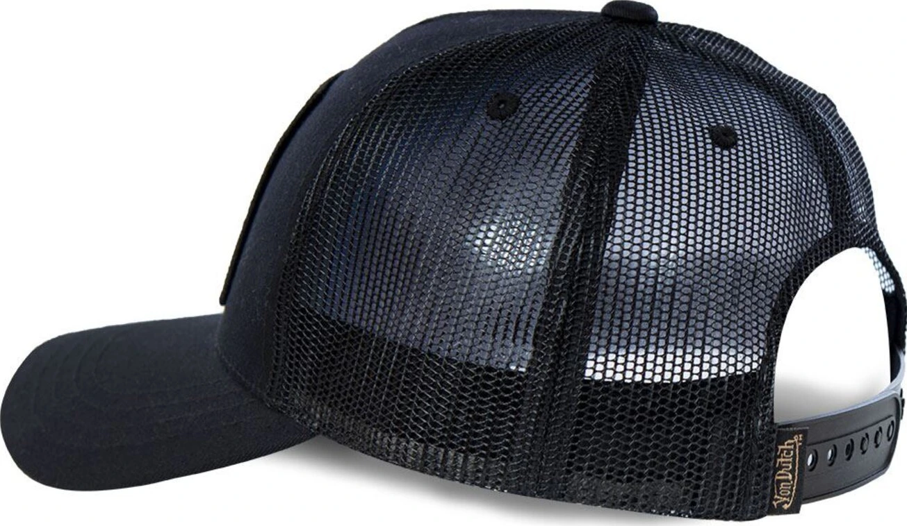 Von Dutch Heritage cap square patch eyes, gold, Black