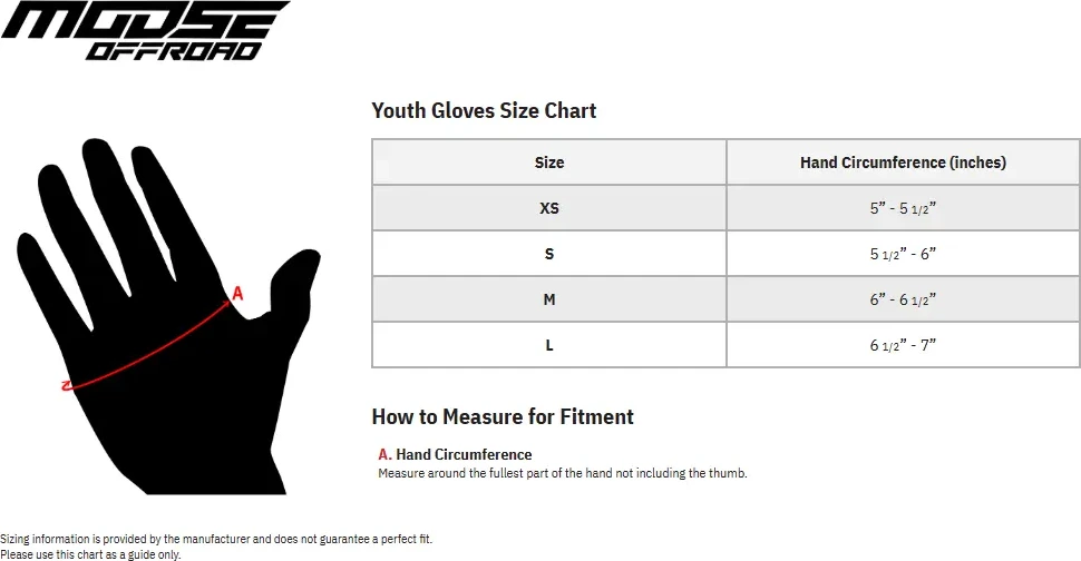 GLOVE YOUTH SX1 RED/BLACK SM