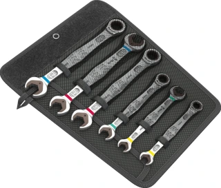 Wera ratcheting wrench set Joker open/ box end - Metric