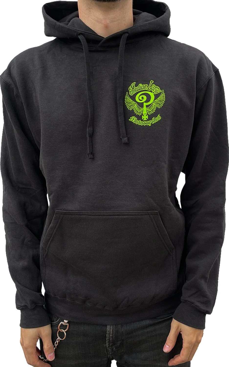 Indian Larry Slime logo hoodie