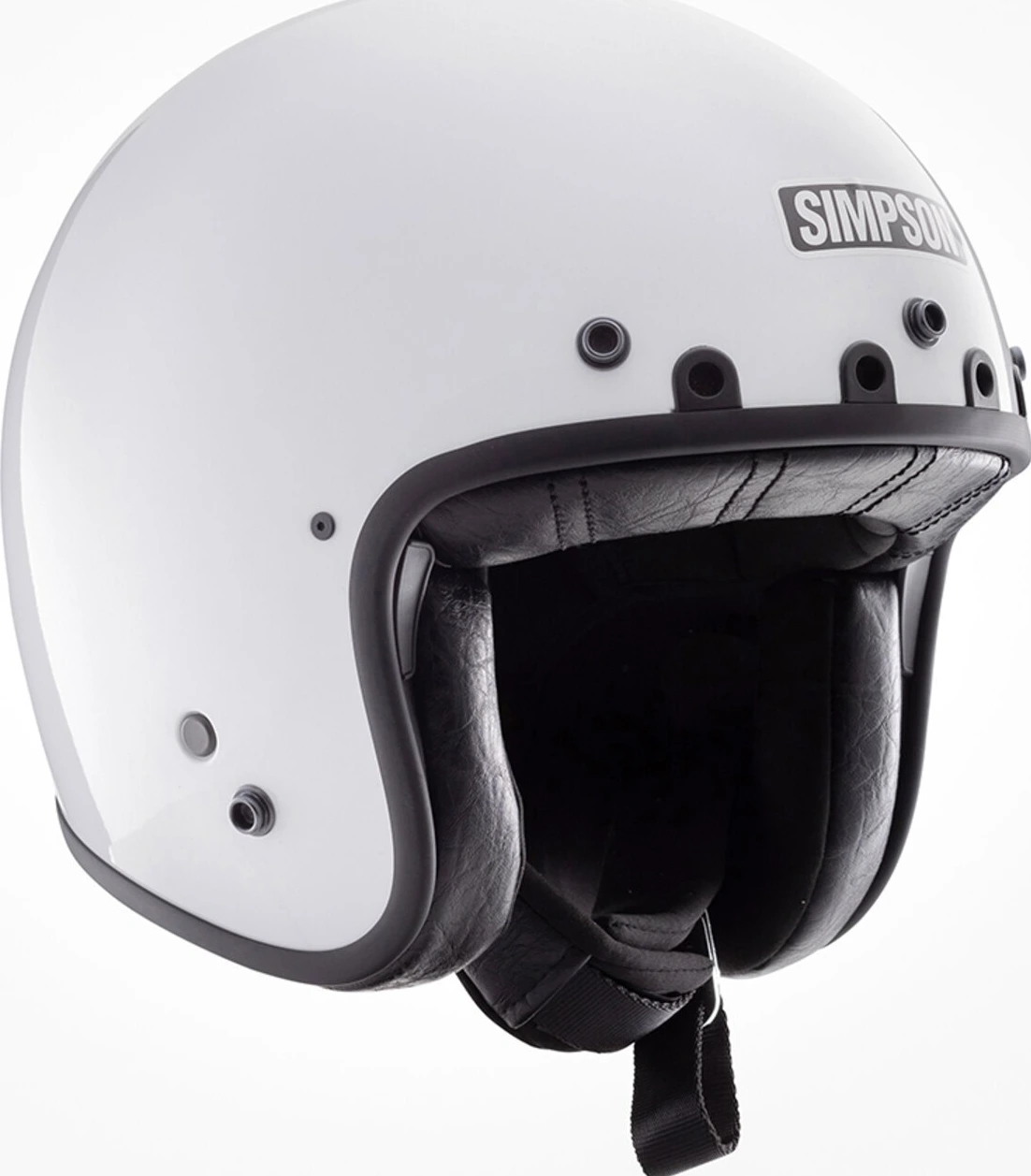 Simpson Chopper helmet white, S, Gloss