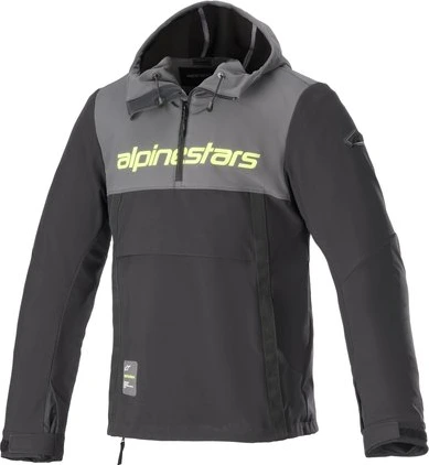Alpinestars Hoodie Sherpa Gray/Black/Yellow Fluo, S