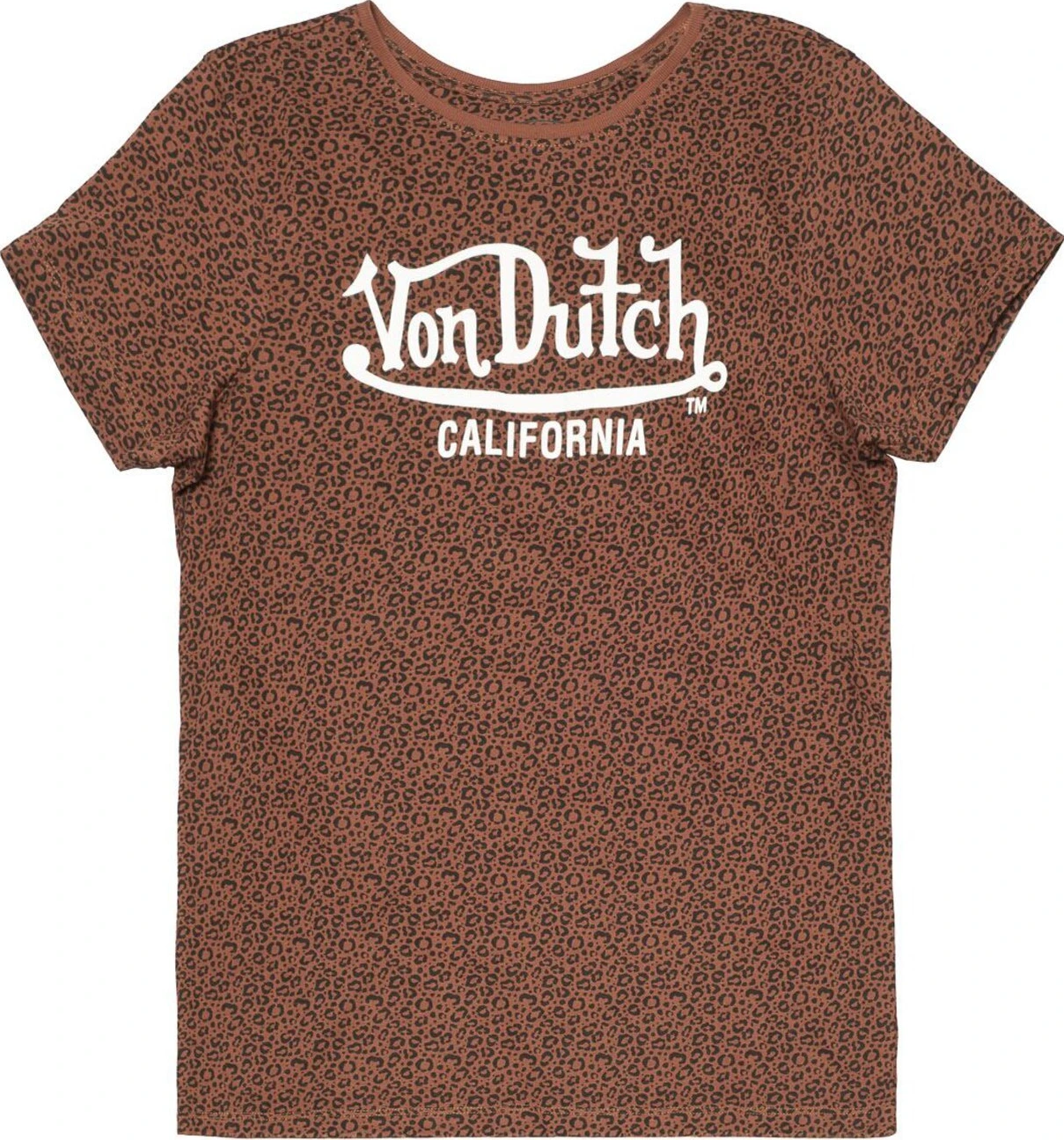 Von Dutch Leopard female t-shirt, Brown, XS